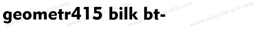 geometr415 bilk bt字体转换